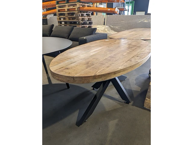 Ovelo eettafel 160 x 90 cm - mangohout, by fonq - afbeelding 3 van  3