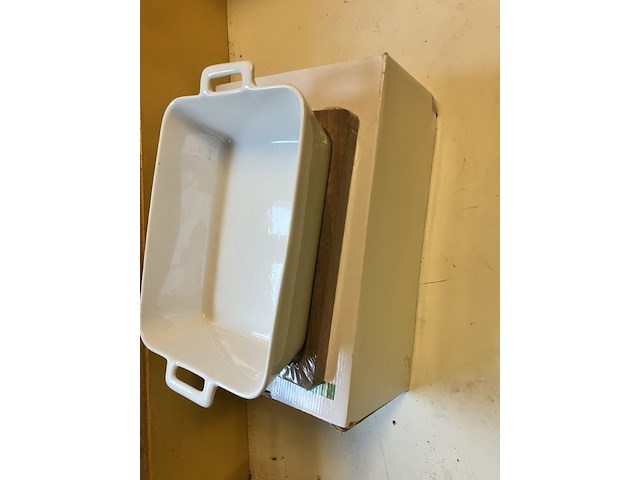 Ovenschaal met houten onderzetter - afbeelding 6 van  7