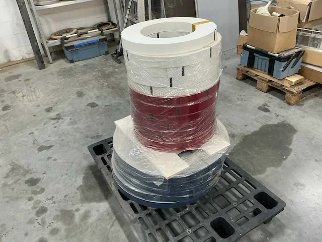 Overige kantenbanden 52mm x 2mm, grijs rood en wit - afbeelding 4 van  9