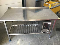 Overige keukenapparatuur, rvs werkbank