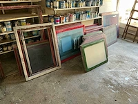 Overige zeefdrukramen (62 stuks verschillende maten) - afbeelding 2 van  6