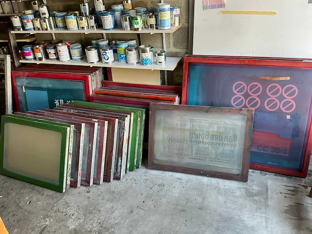 Overige zeefdrukramen (62 stuks verschillende maten) - afbeelding 3 van  6