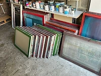 Overige zeefdrukramen (62 stuks verschillende maten) - afbeelding 4 van  6