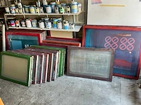 Overige zeefdrukramen (62 stuks verschillende maten) - afbeelding 3 van  6