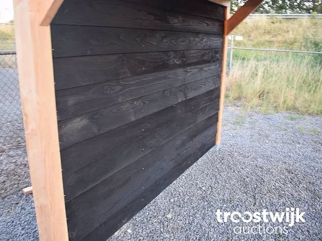 Overkapping met achterwand 400x400 cm - afbeelding 2 van  7
