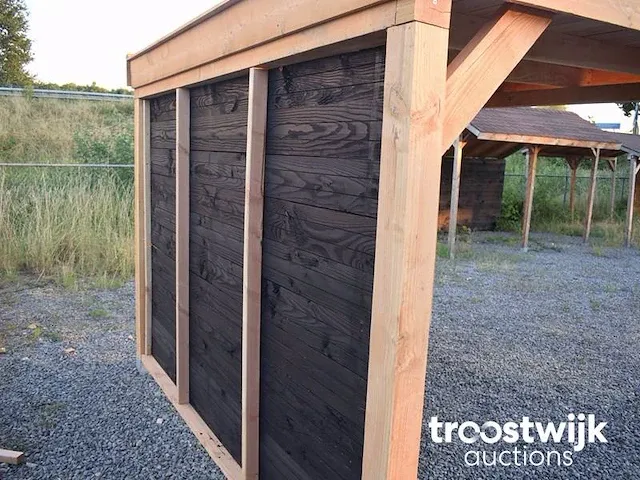 Overkapping met achterwand 400x400 cm - afbeelding 3 van  7
