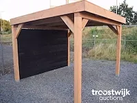Overkapping met achterwand 400x400 cm - afbeelding 6 van  7