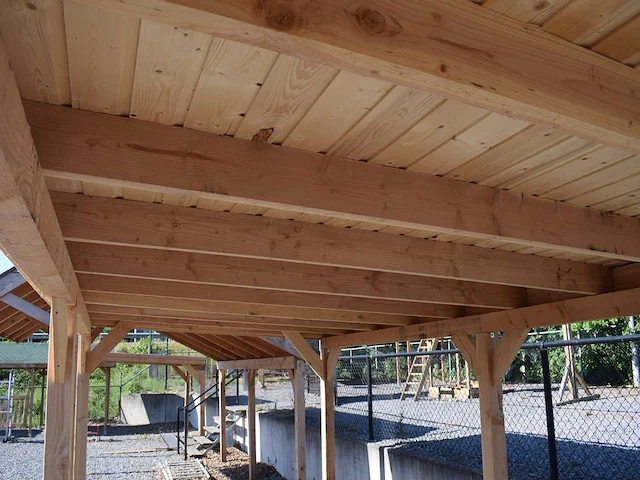 Overkapping met achterwand 500x300 cm - afbeelding 5 van  12