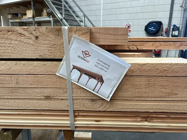 Overkapping met overstek 300x600cm, verando - afbeelding 4 van  10