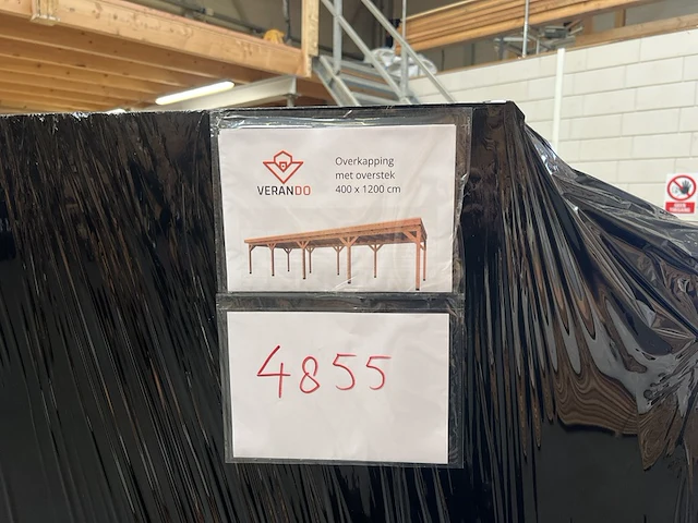 Overkapping met overstek 400x1200cm, verando - afbeelding 8 van  10
