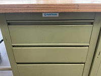 Overtoom werkbank 150x75x86cm v.v. lades - afbeelding 2 van  3