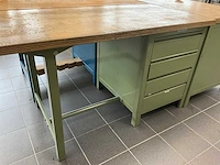 Overtoom werkbank 150x75x86cm v.v. lades - afbeelding 3 van  3