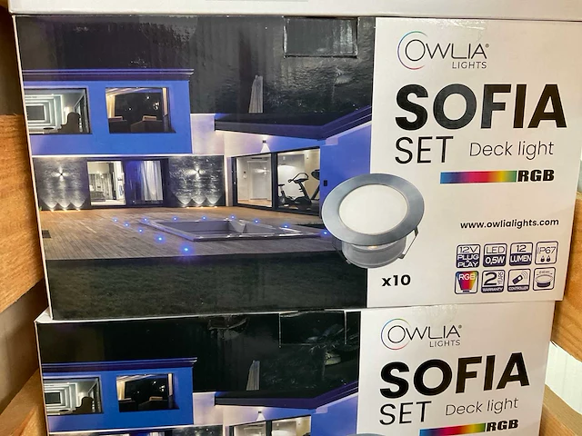 Owlia sofia rgb vlonder led spots (11x) - afbeelding 2 van  3