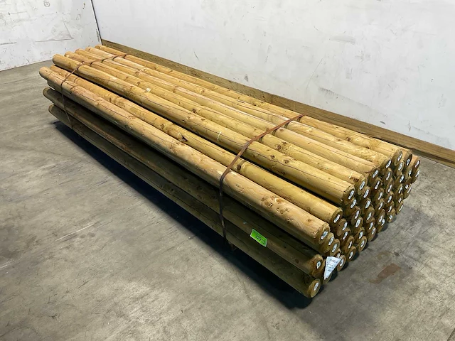 Paal rond gefreesd 1 zijde gekroond ø10x300 cm (25x) - afbeelding 1 van  8