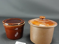 Paar aardewerk potten - afbeelding 1 van  5