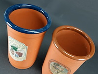 Paar aardewerk wijnkoelers - afbeelding 3 van  5