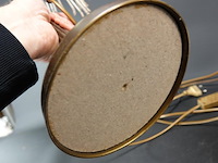 Paar antieke ganzennek koper/messing lampen - afbeelding 5 van  5