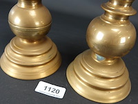 Paar antieke penkandelaren - afbeelding 4 van  5