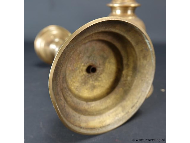 Paar antieke penkandelaren - afbeelding 5 van  5