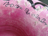 Paar beschilderde terracotta klokvazen - afbeelding 4 van  5