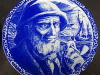 Paar boch le souviere porseleinen sierborden - afbeelding 3 van  5