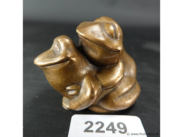 Paar bronzen kama sutra kikkers - afbeelding 1 van  5