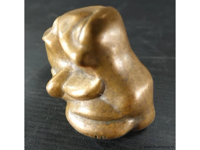 Paar bronzen kama sutra kikkers - afbeelding 2 van  5