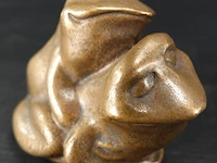Paar bronzen kama sutra kikkers - afbeelding 4 van  5