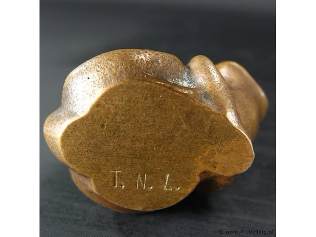 Paar bronzen kama sutra kikkers - afbeelding 5 van  5