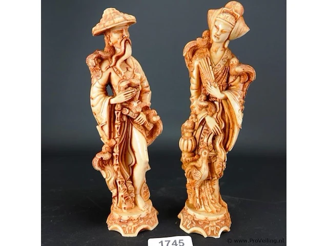 Paar chinese sculpturen - afbeelding 1 van  5