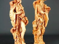 Paar chinese sculpturen - afbeelding 3 van  5