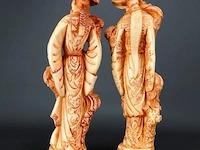 Paar chinese sculpturen - afbeelding 4 van  5