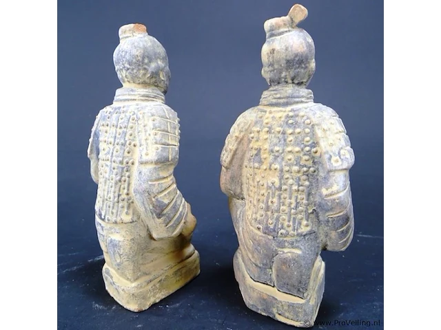 Paar chinese terracotta strijders - afbeelding 4 van  5