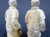 Paar chinese terracotta strijders - afbeelding 4 van  5