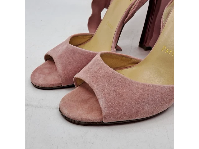 Paar dames sandalen met hak maat 38, christian louboutin - afbeelding 2 van  8