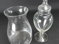Paar glazen potten - afbeelding 2 van  5