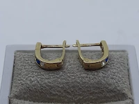 Paar gouden oorbellen, 14 karaats - afbeelding 1 van  7