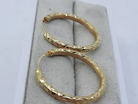 Paar gouden oorbellen, 18 karaats - afbeelding 3 van  7