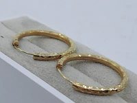 Paar gouden oorbellen, 18 karaats - afbeelding 4 van  7