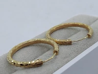 Paar gouden oorbellen, 18 karaats - afbeelding 6 van  7