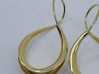 Paar gouden oorbellen, 18 karaats - afbeelding 3 van  10