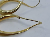 Paar gouden oorbellen, 18 karaats - afbeelding 8 van  10