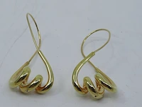 Paar gouden oorringen, 14 karaats - afbeelding 10 van  10