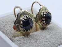 Paar gouden oorstekers, 14 karaats - afbeelding 1 van  11