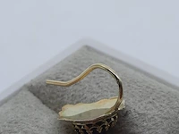 Paar gouden oorstekers, 14 karaats - afbeelding 10 van  11