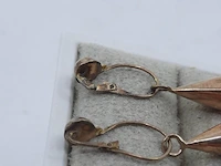 Paar gouden oorstekers, 14 karaats - afbeelding 5 van  8