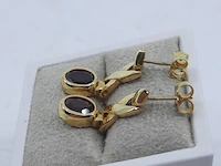Paar gouden oorstekers, 18 karaats - afbeelding 3 van  9