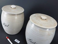 Paar grote aardewerk voorraadpotten - afbeelding 3 van  5