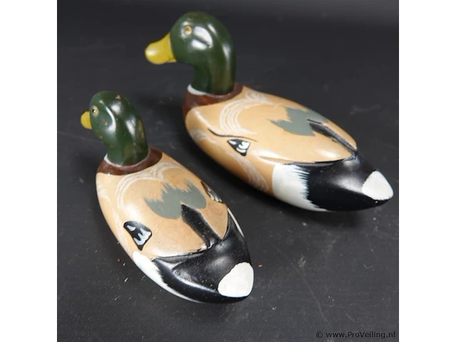 Paar houten eenden - afbeelding 3 van  5