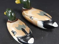 Paar houten eenden - afbeelding 3 van  5